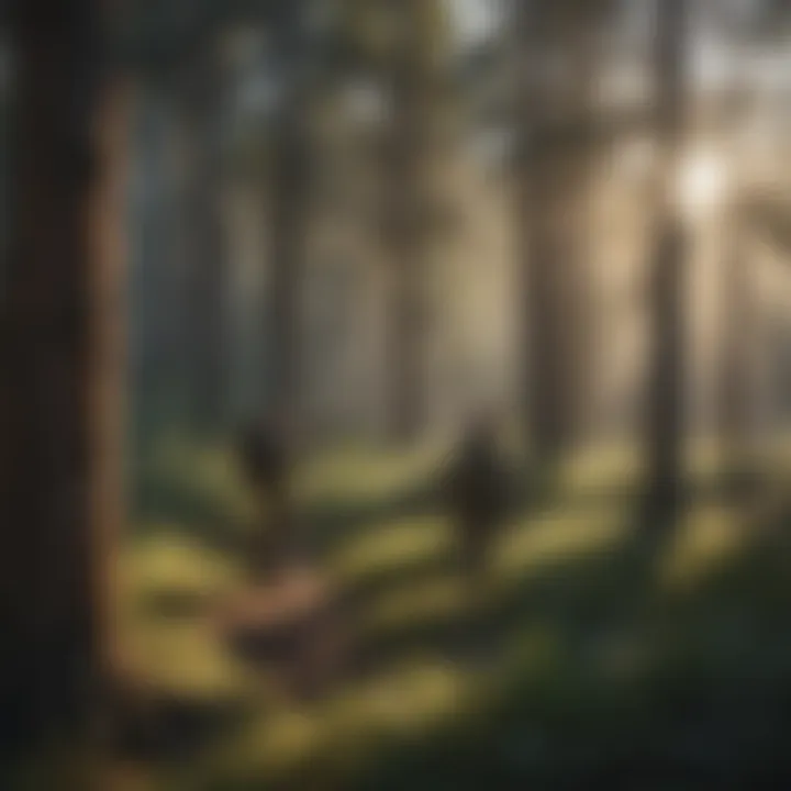 California's Diverse Wildlife and Ecosystem A diverse range of wildlife native to California, emphasizing the ecological importance of bowhunting.