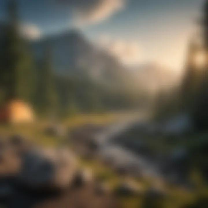 Panoramic Mountain Vista Breathtaking mountain vista at Mt. Washington campsite