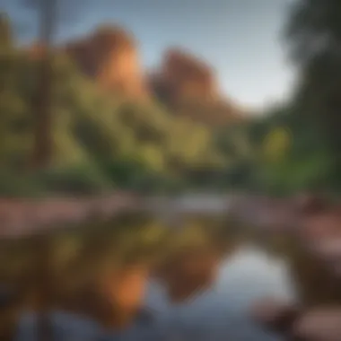 Awe-Inspiring Vistas at Cathedral Rock Campground Breathtaking view from Sedona's Cathedral Rock Campground
