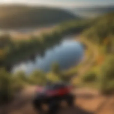 Breathtaking vista of Red River ATV Park