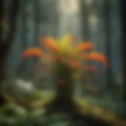 Majestic Burgess Plant in Forest Canopy