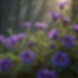 Vibrant Butterfly Pea Flower Plant Blooms