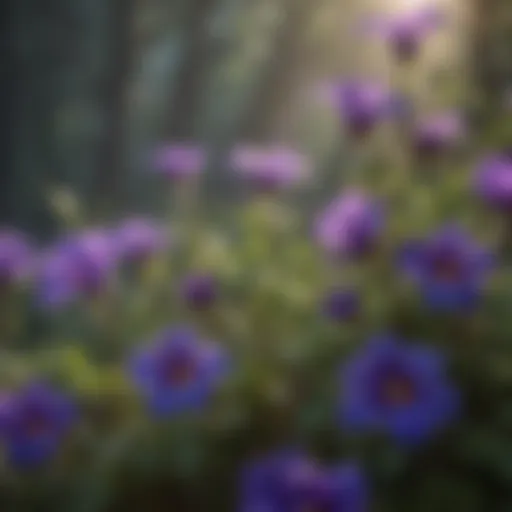 Exquisite Blooms of the Butterfly Pea Flower Plant Vibrant Butterfly Pea Flower Plant Blooms