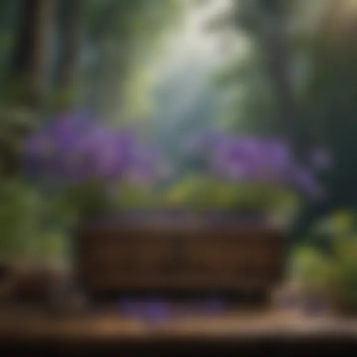 Butterfly Pea Flower Plant Products Display