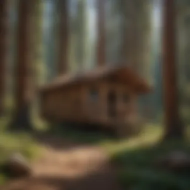 Sustainable features highlighted in a cabaña