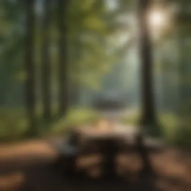 Amenities to Enhance Your Stay Amenities available at Cagle Recreation Area, including picnic tables and fire rings.