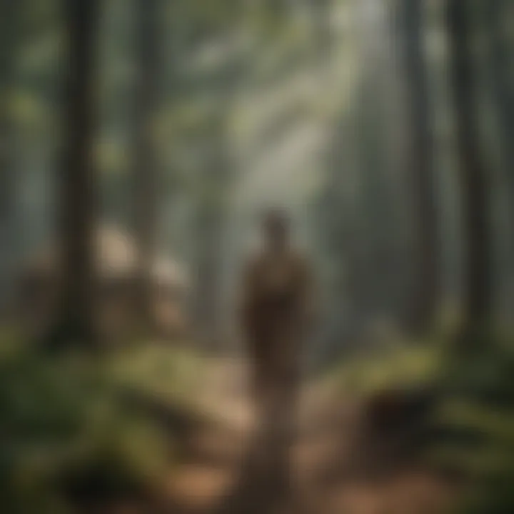 An illustration depicting the historical significance of the camp in American folklore