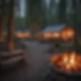 Campfire at Dusk in Pagosa Springs