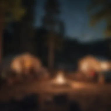 Cozy Evenings under the Stars at Smith Lake Campground Campfire Gathering at Smith Lake Campground