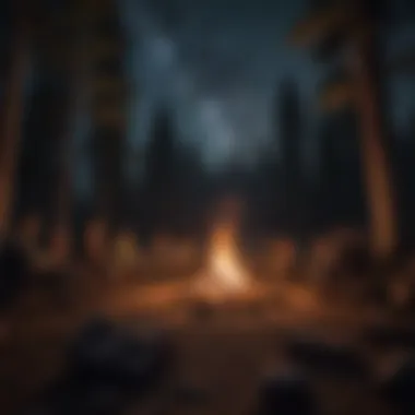 Campfire Gathering Under the Starlit Sky