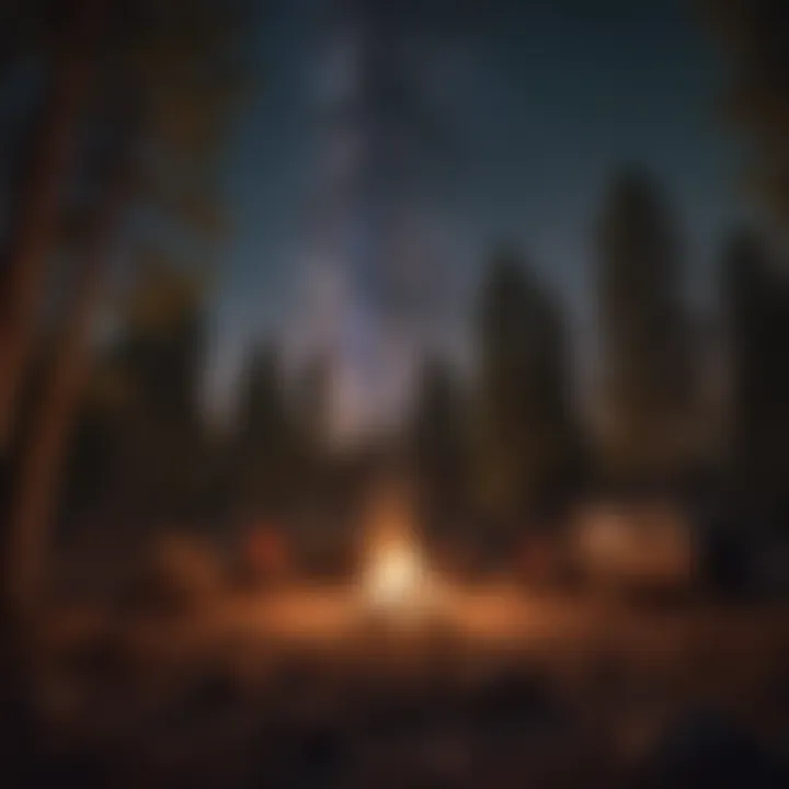 Starry Night Bonfire Campfire Gathering under the Stars in Sparks, NV