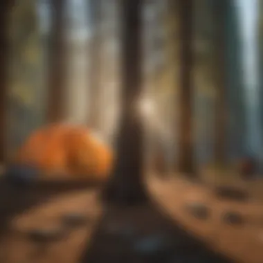 Visitors enjoying a camping experience in Yosemite