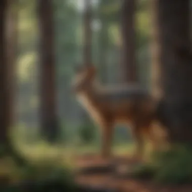 Wildlife of the Pines Wildlife thriving in a pine forest ecosystem