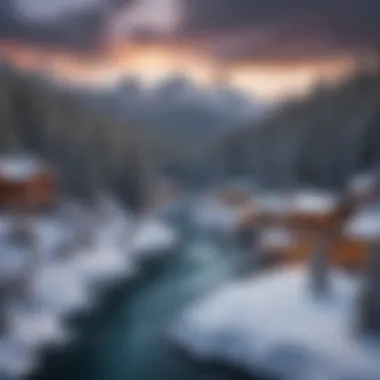 Captivating essence of Arizona ski resort scene