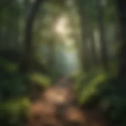 Lush greenery covering Mt. Yonah Trail