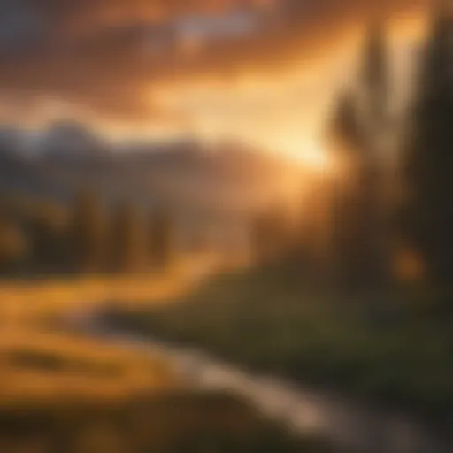 Captivating Sunset over Red Lodge, Montana