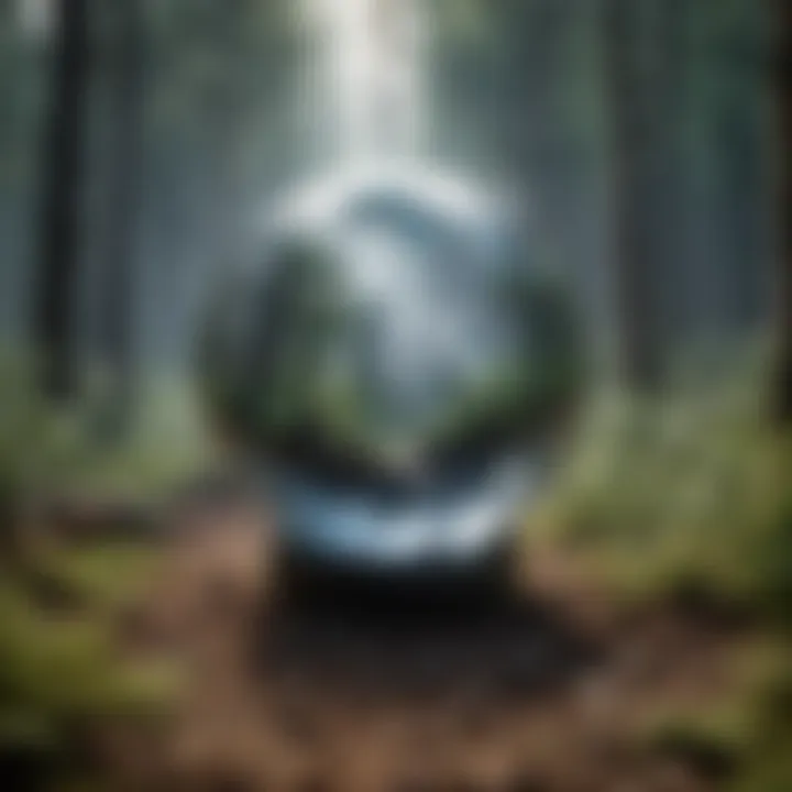 Carbon Dioxide Impact Schematic representation of carbon dioxide molecule contributing to global warming