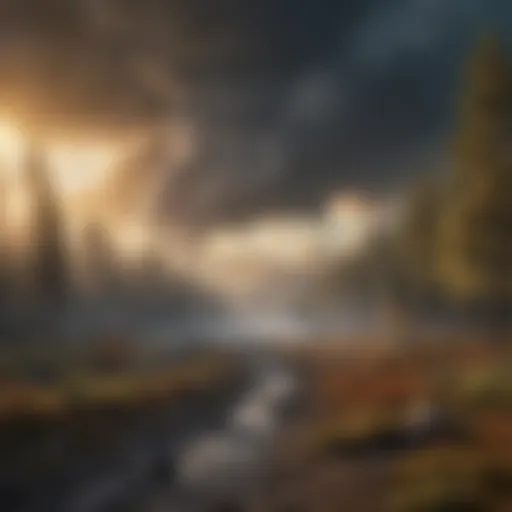 Illustration depicting polluted skies due to carbon footprint