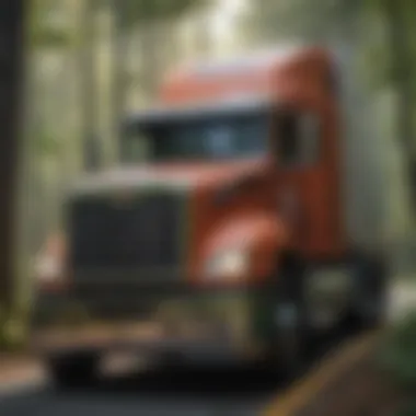 Professional CDL A Driver at Work