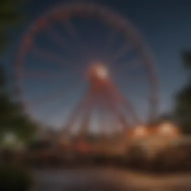 Cedar Point Ferris wheel during a summer evening