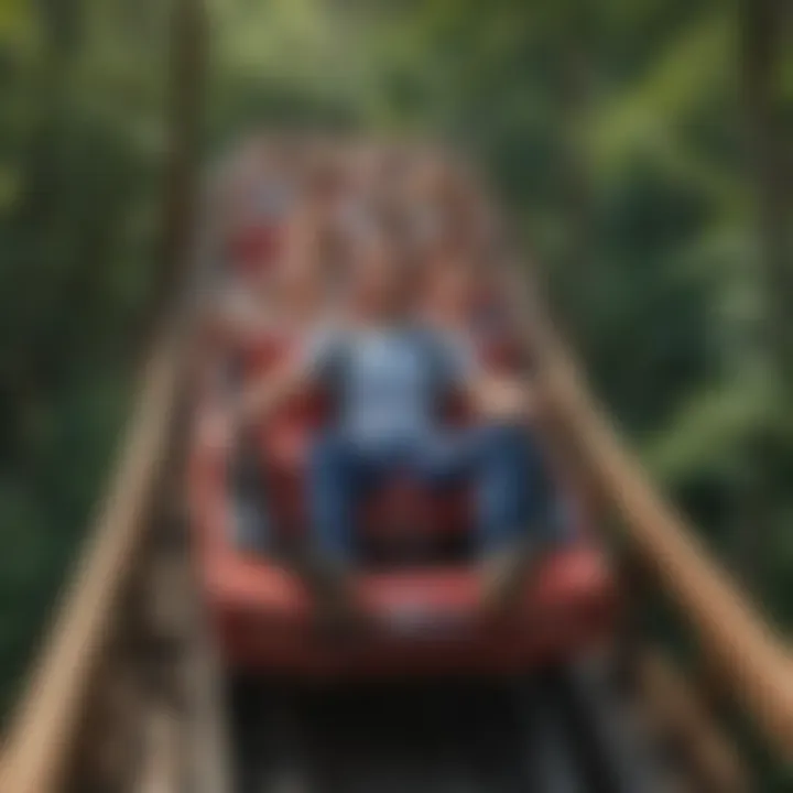 Visitors enjoying a thrilling roller coaster at Cedar Point