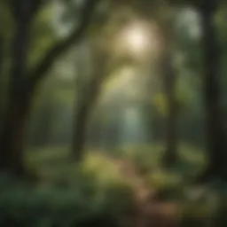 Lush forest canopy providing shade and habitat