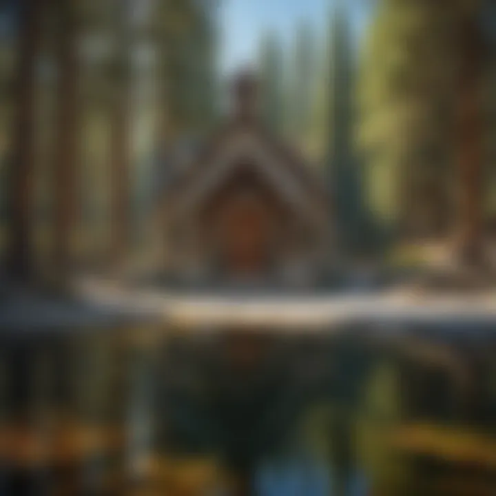 Chapel by the crystal-clear waters of Lake Tahoe