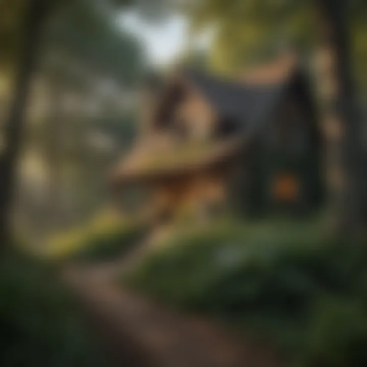 Charming Cottage Bathed in Morning Light