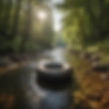 Joyful Tubing Experience Tubers enjoying a sunny day on the river, surrounded by nature's beauty