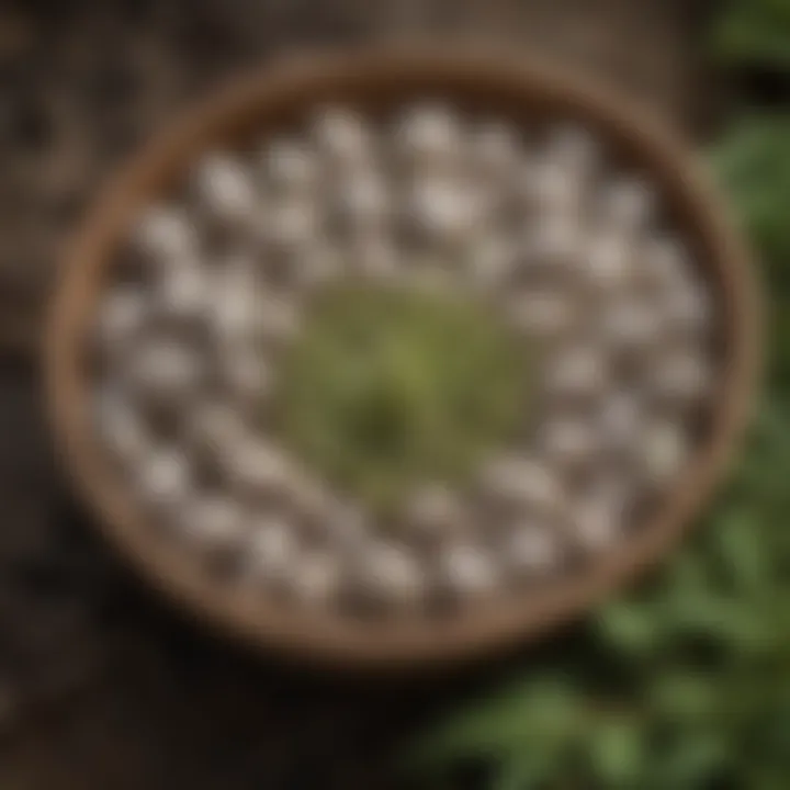 Detailed View of Common Milkweed Seeds for Planting Close-up of common milkweed seeds ready for planting