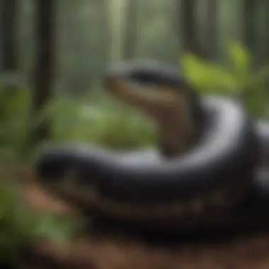 Majestic King Cobra in Natural Habitat