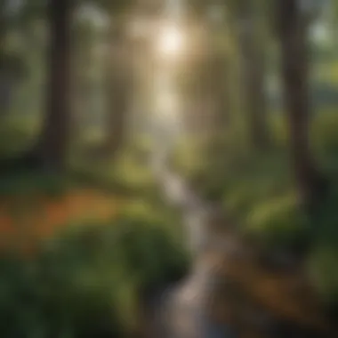 Ecosystem Supported by Indigenous Species A thriving ecosystem supported by native plants