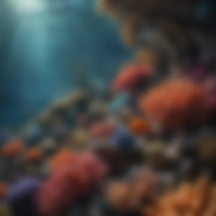 Colorful Coral Reefs Teeming with Marine Life