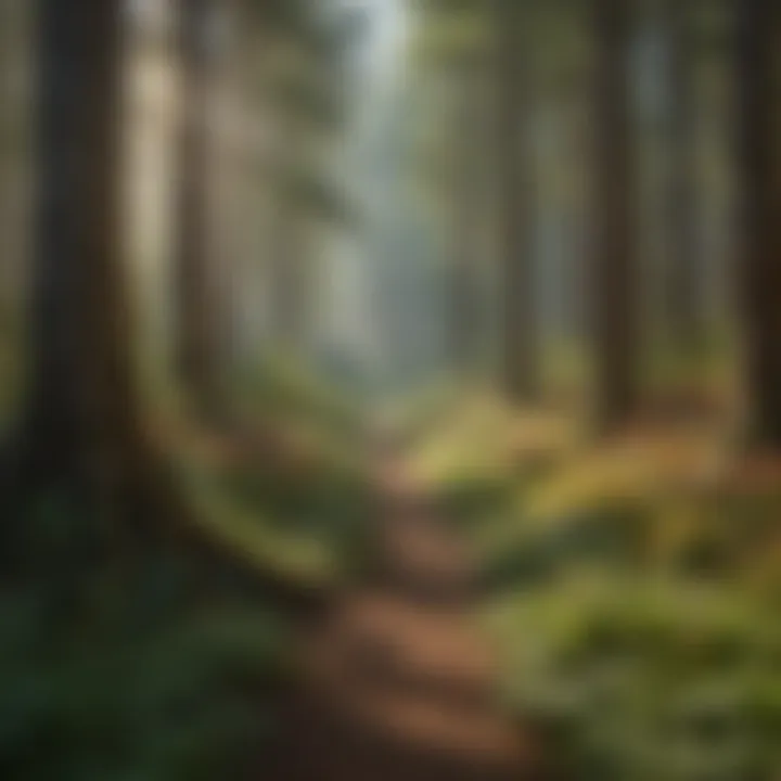 Living Tapestry: Forest Biodiversity Colorful Flora and Fauna in Vibrant Forest Ecosystem