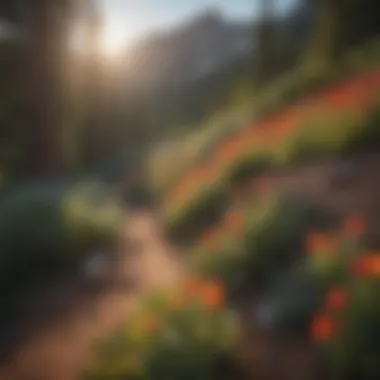 Colorful flora along the Pikes Peak route