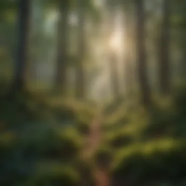 Harmony in Diversity: Flora and Fauna Symphony Colorful array of forest flora and fauna thriving together