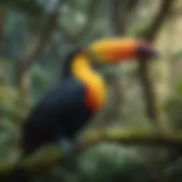 Colorful Toucan in El Yunque National Forest