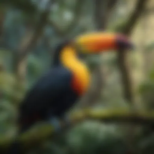 Colorful Toucan in El Yunque National Forest