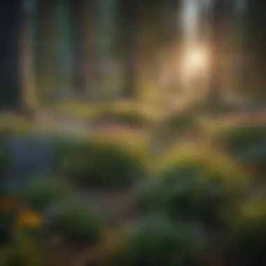 Nature's Canvas: Wildflower Symphony Diverse array of colorful wildflowers blooming in a forest clearing