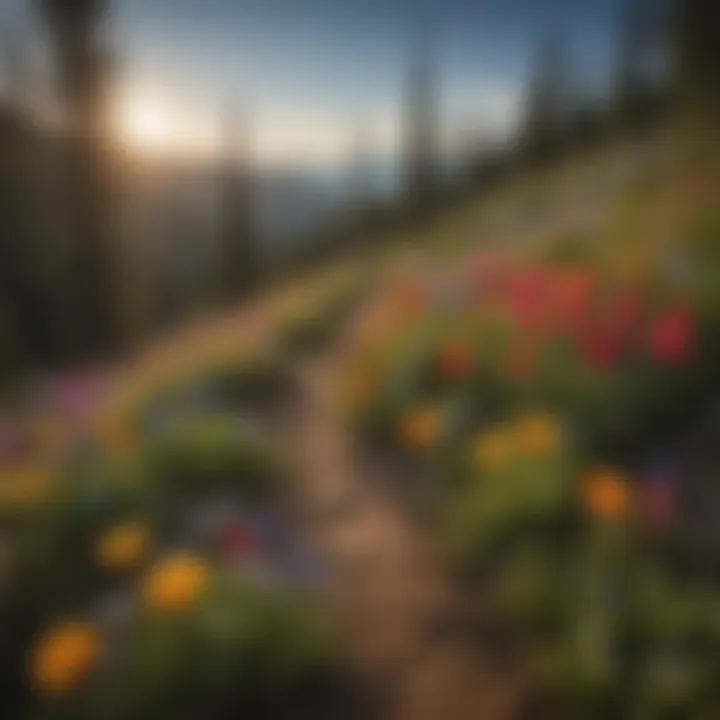 Colorful Wildflowers Along Baldy Mountain Trail