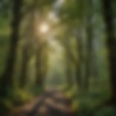 Lush Green Forest Along the Gorge