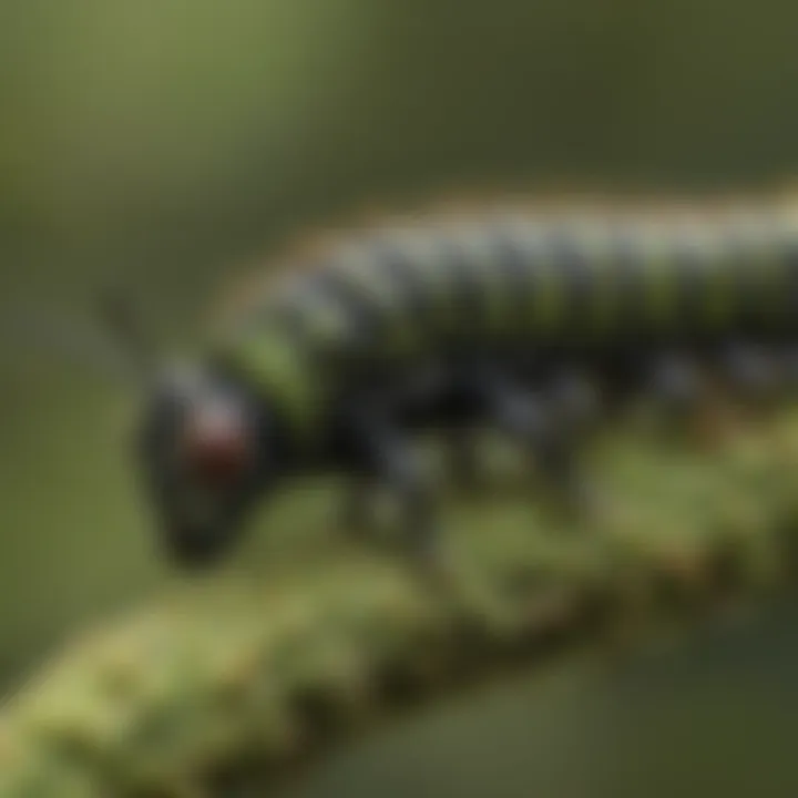 Unique Spicebush Swallowtail Caterpillar