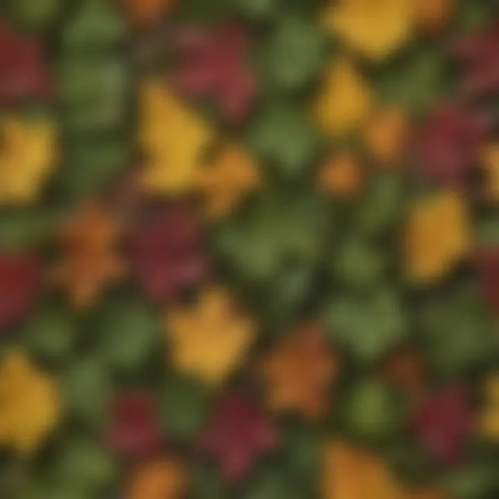 Distinctive Leaves of Colorado Flora A close-up view of distinctive leaves from a native Colorado plant species