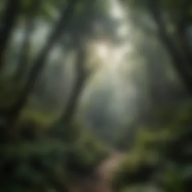 Lush green canopy of El Yunque showcasing diverse flora