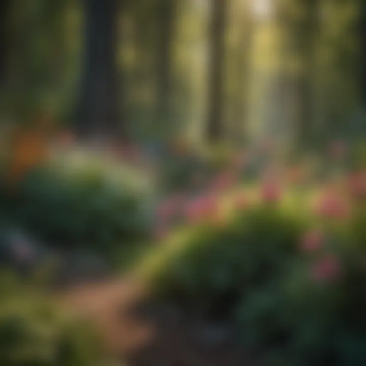 Vibrant pollinator-friendly flowers in full bloom