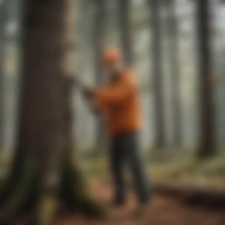 Proper Tree Cutting Stance