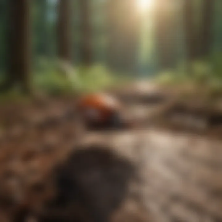 Thorough Tick Inspection in Outdoor Environments Illustration depicting tick-checking process in outdoor settings