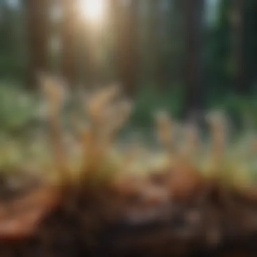 Microscopic view of borate compounds