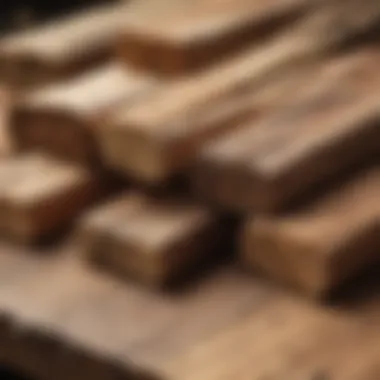 Comparative Analysis of Treated Wood Samples Wood samples treated with borate