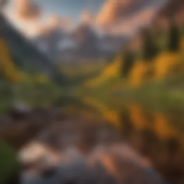 Sunset Serenity at Maroon Bells Dramatic sunset over the Maroon Bells mountains